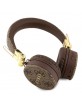 Guess Bluetooth 5.3 Over Ear Headphones 4G Metal Logo Brown GUBH704GEMW