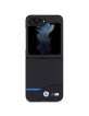 BMW Samsung Z Flip5 Case Cover M Power Carbon Leather Black
