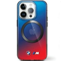 BMW iPhone 15 Hülle Case Cover MagSafe M Gradient Rot Blau
