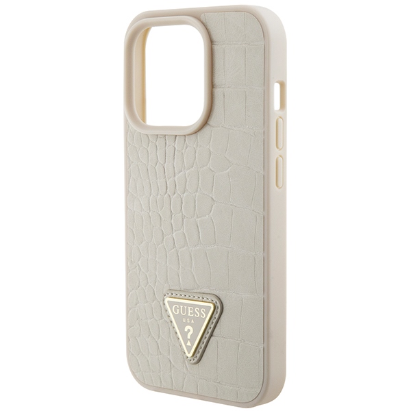 iPhone 15 Pro  Coque GUESS Collection Croco Triangle