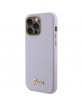 Guess iPhone 15 Pro Case Cover Glitter Glossy Script Lilac