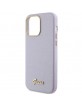 Guess iPhone 15 Pro Case Cover Glitter Glossy Script Lilac