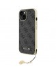 Guess iPhone 15 Hülle Case Cover 4G Charms Grau