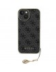 Guess iPhone 15 Hülle Case Cover 4G Charms Grau