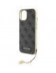 Guess iPhone 15 Hülle Case Cover 4G Charms Grau