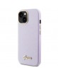 Guess iPhone 15 Case Cover Glitter Glossy Script Lilac