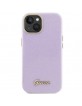 Guess iPhone 15 Case Cover Glitter Glossy Script Lilac
