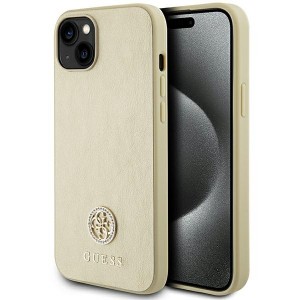 Guess iPhone 15 Hülle Case Cover 4G Strass Diamond Logo Gold