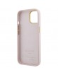 Guess iPhone 15 Case Cover Silicone Vintage Logo Pink