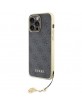 Guess iPhone 15 Pro Max Case Cover 4G Charms Gray