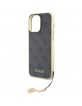 Guess iPhone 15 Pro Max Hülle Case Cover 4G Charms Grau