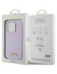 Guess iPhone 15 Pro Max Case Cover Glitter Glossy Script Lilac