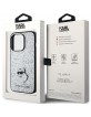 Karl Lagerfeld iPhone 15 Pro Case Cover Glitter Choupette Silver