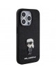 Karl Lagerfeld iPhone 15 Pro Case Cover Glitter Ikonik Black