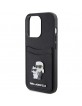 Karl Lagerfeld iPhone 15 Pro Case Karl Choupette Cardslot Black