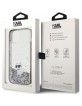 Karl Lagerfeld iPhone 15 Plus Hülle Case Glitter Choupette Silber