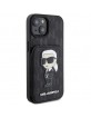 Karl Lagerfeld iPhone 15 Case Cover Cardslot Stand Black