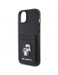 Karl Lagerfeld iPhone 15 Case Karl Choupette Cardslot Black