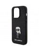 Karl Lagerfeld iPhone 15 Pro Max Hülle Case Cover Glitter Ikonik Schwarz