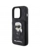 Karl Lagerfeld iPhone 15 Pro Max Case Cover Cardslot Stand Black