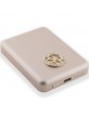 Guess Powerbank MagSafe Induction 15W 5000mAh 4G Strassed Logo Gold
