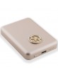 Guess Powerbank MagSafe Induction 5W 3000mAh 4G Strassed Logo Gold