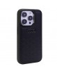 Audi iPhone 15 Pro Case Cover GT Faux Leather Black