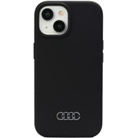 Audi iPhone 15 Case Cover Q3 Silicone Microfiber Black