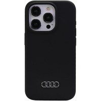 Audi iPhone 15 Pro Case Cover Q3 Silicone Microfiber Black