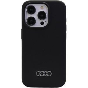 Audi iPhone 15 Pro Max Hülle Case Cover Q3 Silikon Mikrofaser Schwarz