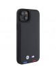 BMW iPhone 15 Plus Case Cover M Power Tricolor Black