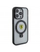 Ferrari iPhone 15 Pro Hülle Case Magsafe Ring Stand Halter Transparent