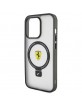 Ferrari iPhone 15 Pro Hülle Case Magsafe Ring Stand Halter Transparent