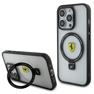 Ferrari iPhone 15 Pro Max Hülle Case Ring Stand Magsafe Halter Transparent