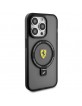 Ferrari iPhone 15 Pro Max Case Magsafe Ring Stand Holder Black