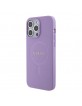 Guess iPhone 15 Pro Case Cover MagSafe Saffiano Purple