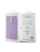 Guess iPhone 15 Pro Case Cover MagSafe Saffiano Purple