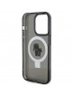 Karl Lagerfeld iPhone 15 Pro Hülle Case Ring Stand Magsafe Halter K & C Schwarz