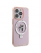 Karl Lagerfeld iPhone 15 Pro Hülle Case Ring Stand Magsafe Halter K & C Rosa Pink