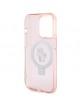 Karl Lagerfeld iPhone 15 Pro Hülle Case Ring Stand Magsafe Halter K & C Rosa Pink