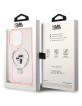 Karl Lagerfeld iPhone 15 Pro Hülle Case Ring Stand Magsafe Halter K & C Rosa Pink