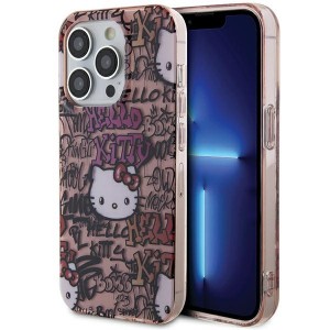 Hello Kitty iPhone 13 Pro Max Hülle Case Cover Tags Graffiti Rosa Pink