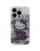 Hello Kitty iPhone 14 Pro Max Hülle Case Cover Kitty On Bricks Graffiti Weiß