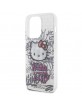 Hello Kitty iPhone 14 Pro Max Case Cover Kitty On Bricks Graffiti White
