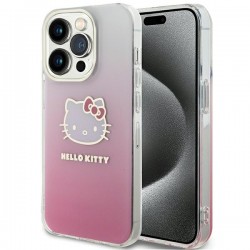 Hello Kitty iPhone 15 Pro Case Cover Electrop Kitty Head Pink