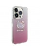 Hello Kitty iPhone 15 Pro Hülle Case Cover Electrop Kitty Kopf Rosa Pink