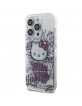 Hello Kitty iPhone 15 Pro Case Cover Kitty On Bricks Graffiti White