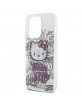 Hello Kitty iPhone 15 Pro Case Cover Kitty On Bricks Graffiti White