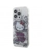 Hello Kitty iPhone 15 Pro Max Case Cover Kitty On Bricks Graffiti White