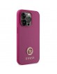 Guess iPhone 15 Pro Hülle Case Cover Strass 4G Diamond Pink